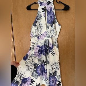 Floral pattern skater dress
